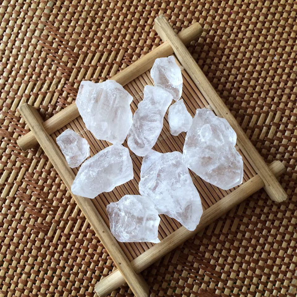 白凡明矾净水用结晶食用食品级晶体明凡500g白矾大块装油条粉泡脚