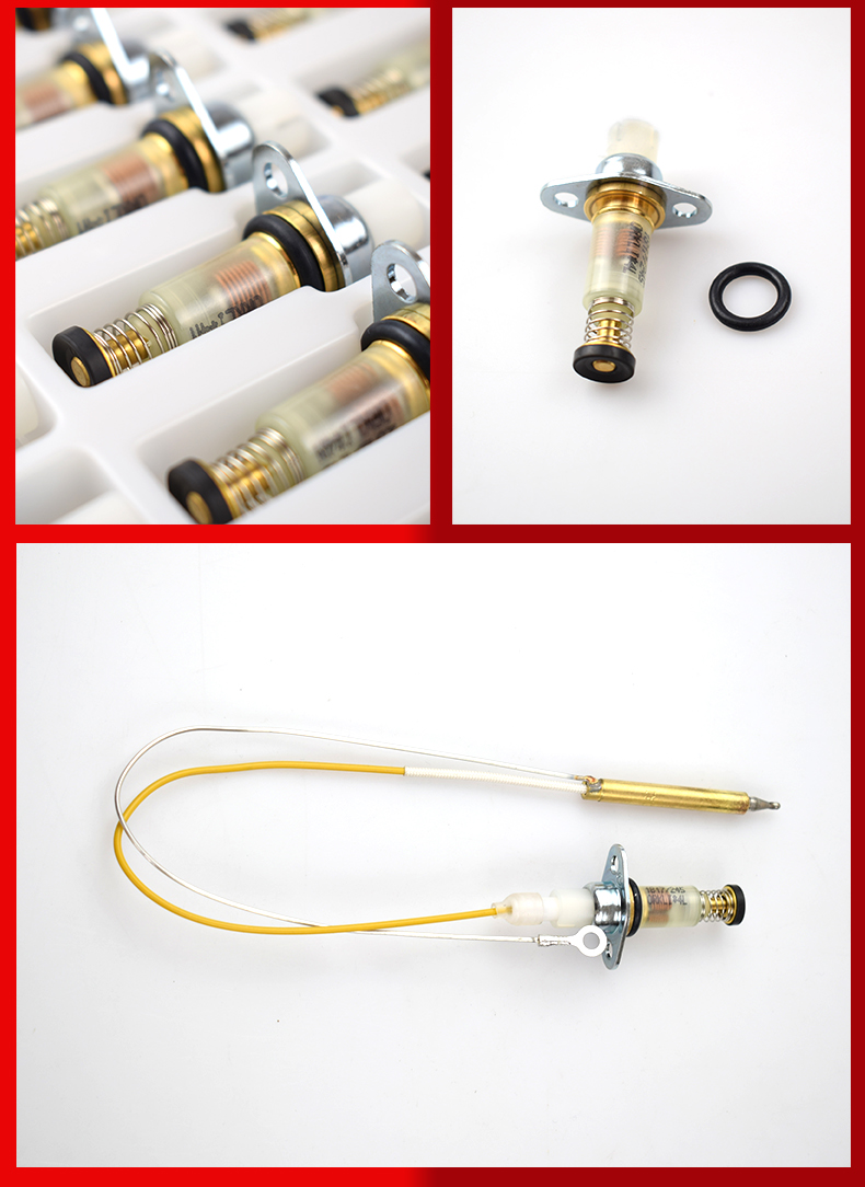 原厂煤气灶热电偶感应针电磁阀熄火保护针熄保针通用配件单线圈电磁阀