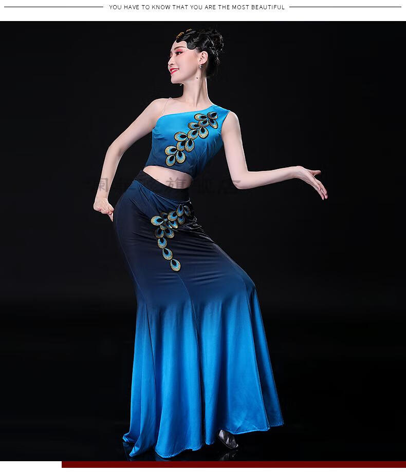 艺考专用傣族舞蹈演出服女西双版纳傣族舞蹈服装艺考傣族舞裙傣族舞蹈