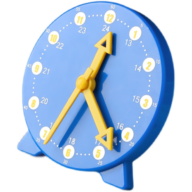 钟表模型一二年级小学生三针时钟面教学儿童学具学习认识时间教具恒妃