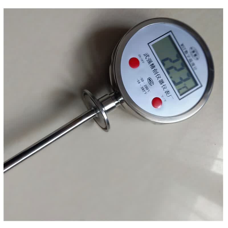 wst411数显电子温度计数字双金属工业反应釜测温仪尾50厘米