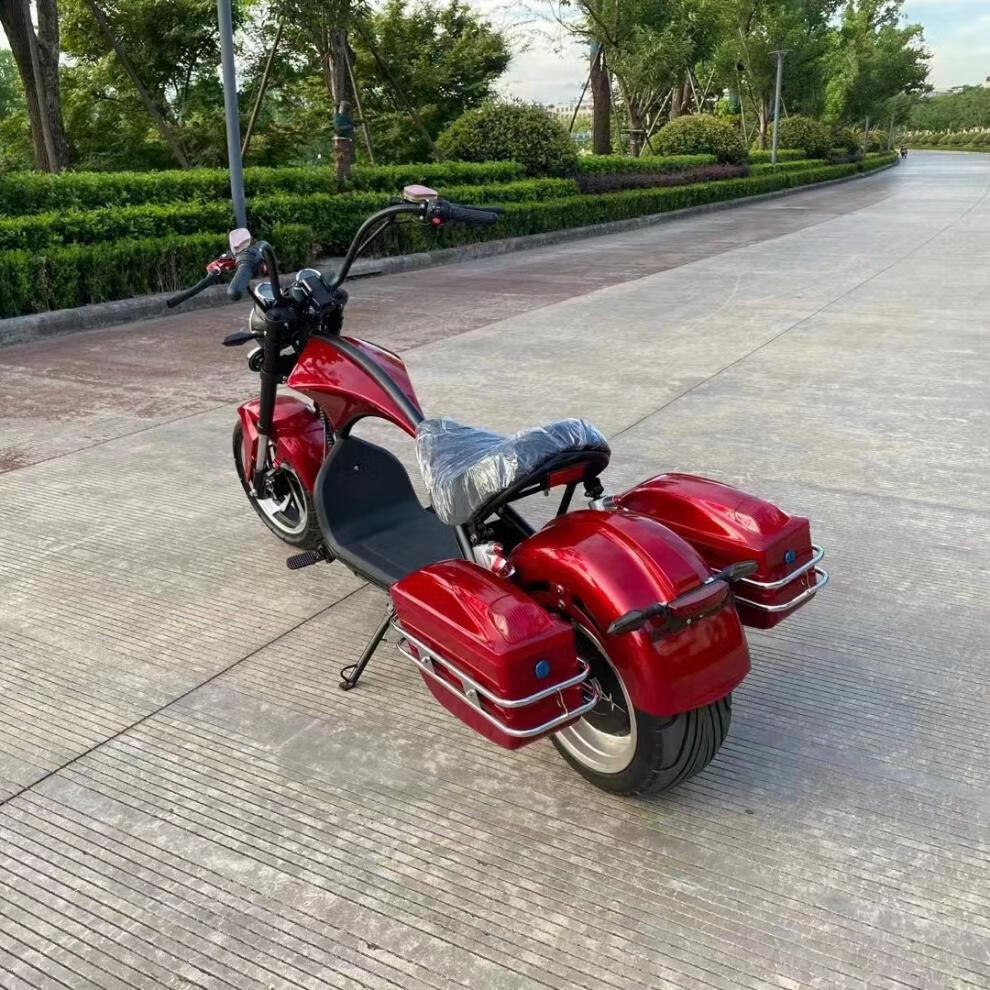 2022款太子大轮胎双人坐骑电动滑板车摩托车哈雷电瓶车代步电动车 新