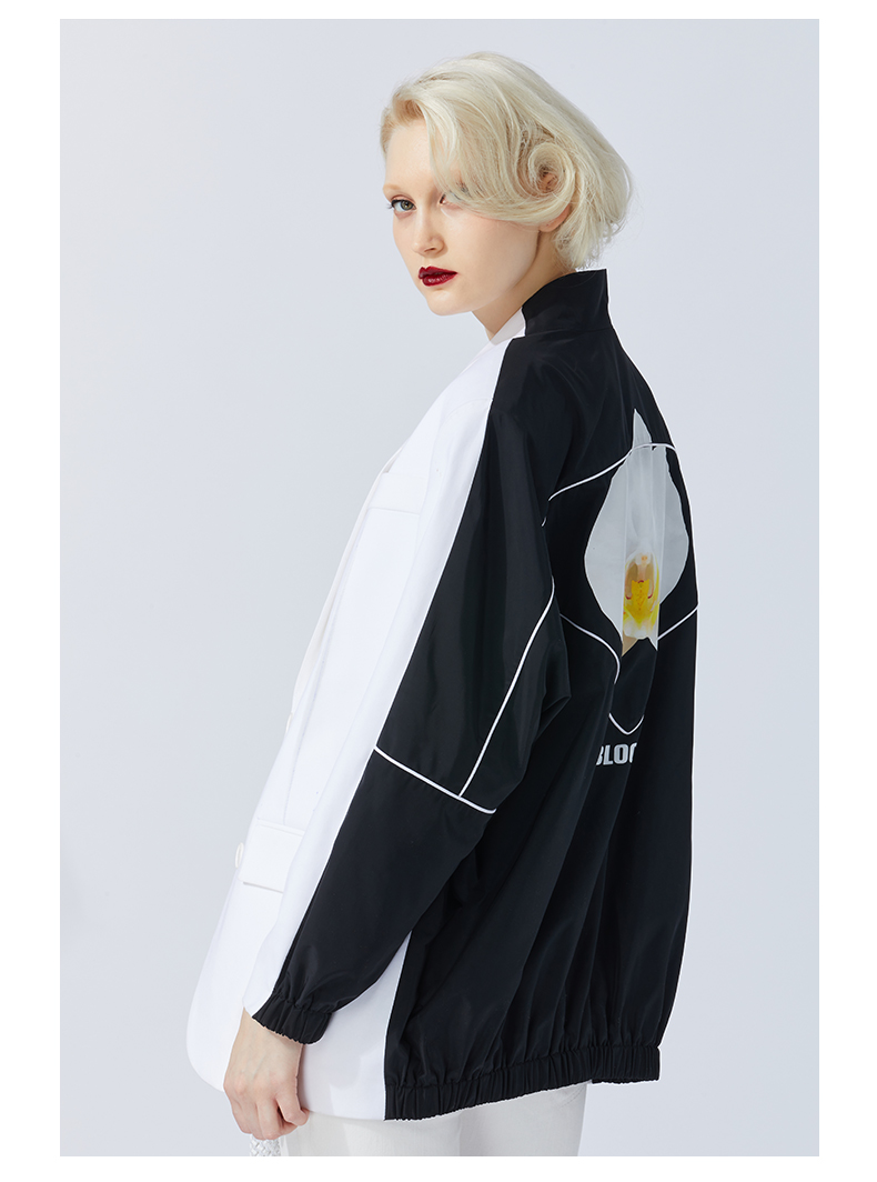 zhangshuai张帅原创设计黑白拼接西服 黑白拼色 l【图片 价格 品牌