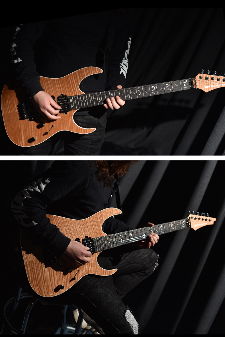 斗牛士(bullfighter)b-150双摇电子吉他演出演奏级电吉他初学者金属