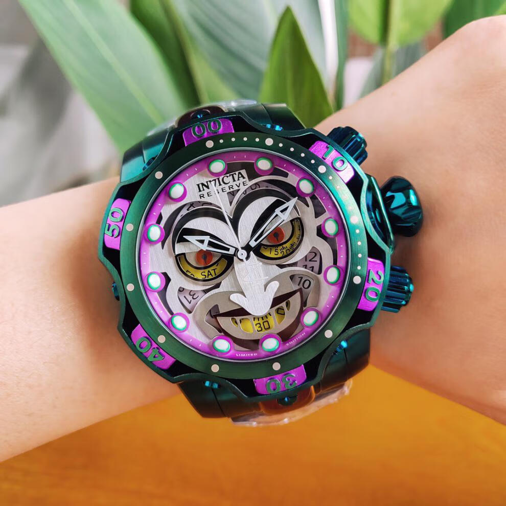 因维克塔小丑联名手表因维克塔invicta joker dc漫威联名小丑防水男士