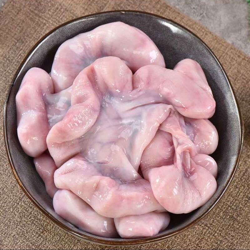 新鲜猪花肠脆肠生肠猪房子猪脆肠紫肠花新鲜花肠4斤