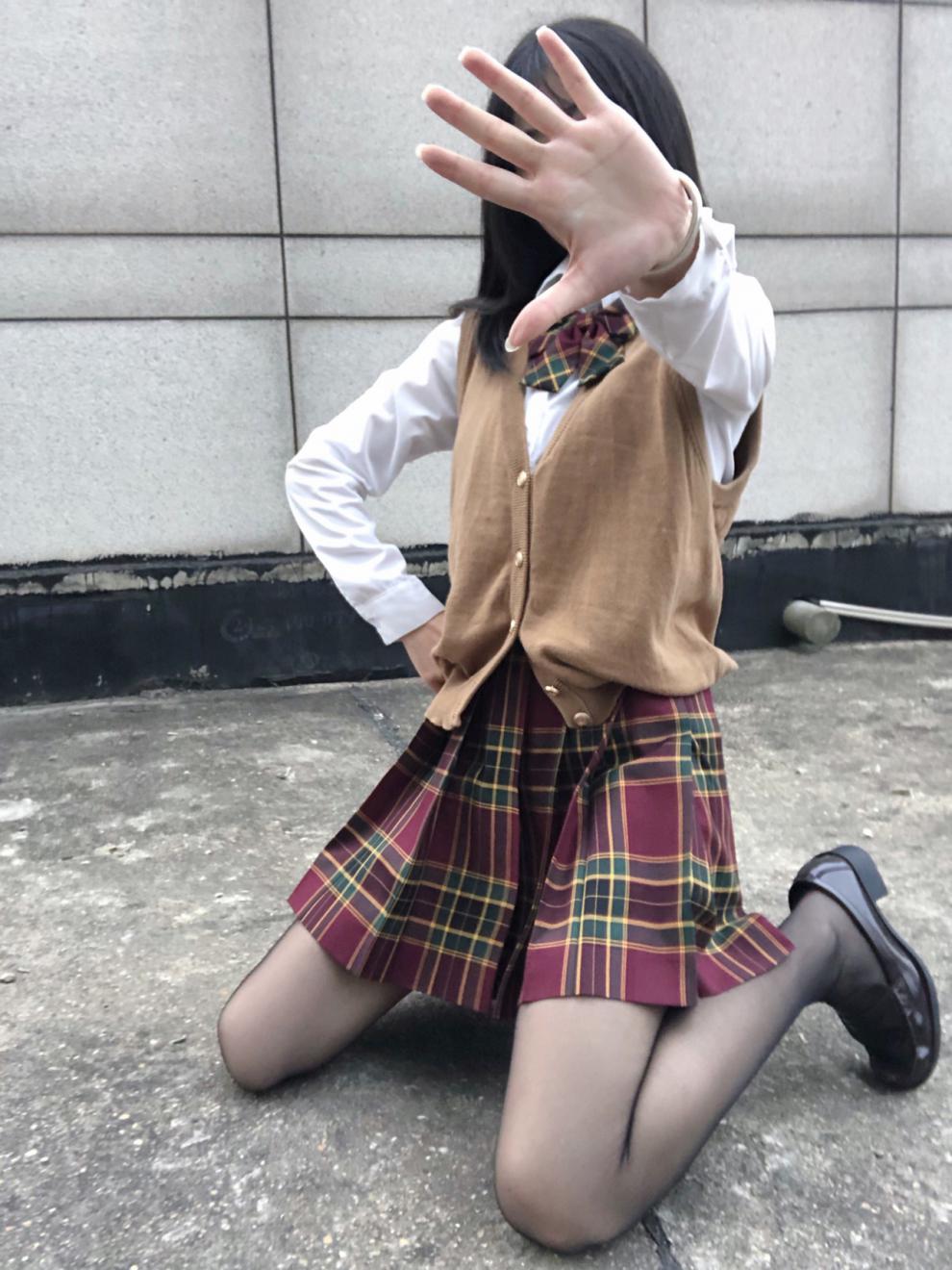 封茗旗舰纯欲黑丝jk制服夏裙正版套装全套日甜美格裙学院风半身裙