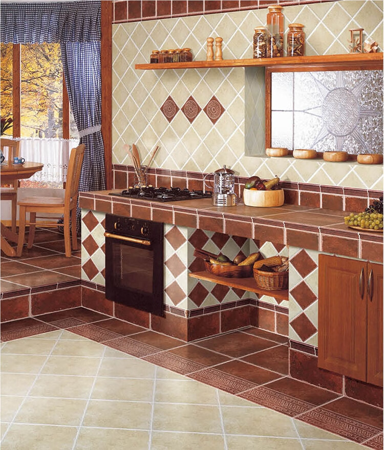 厨房滑地砖330x330仿古砖美式乡村风格厨卫复古瓷砖30片起发运费另算