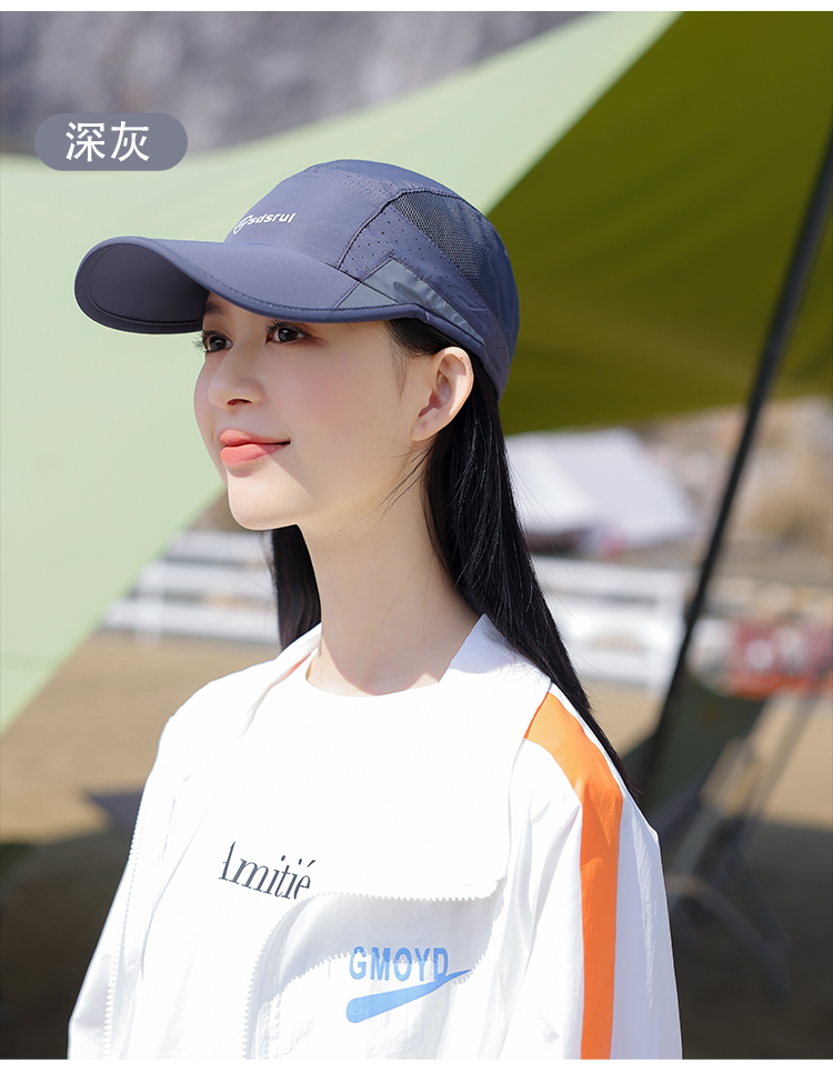 jeep吉普高档精品帽子女款夏季2022新户外速干鸭舌帽防晒帽子夏季女薄