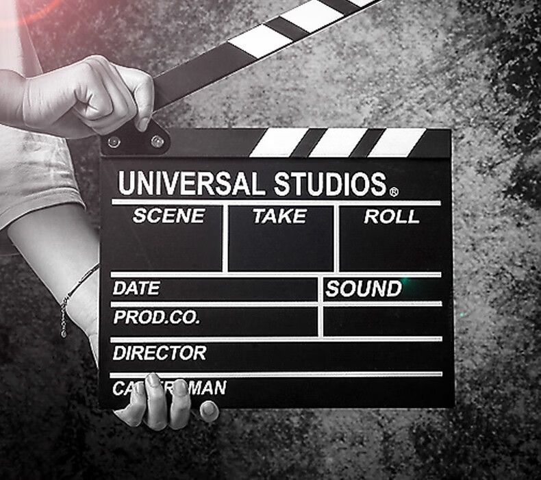 神器剧组道具影楼开机拍摄摄影创意道具开拍板a款黑色英文长31cm28cm