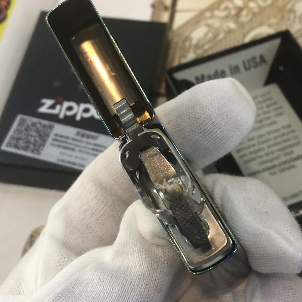 zippo之宝打火机 五星上将 离职宣言 黑炫冰绿冰纯铜独立宣言 绿色 绿