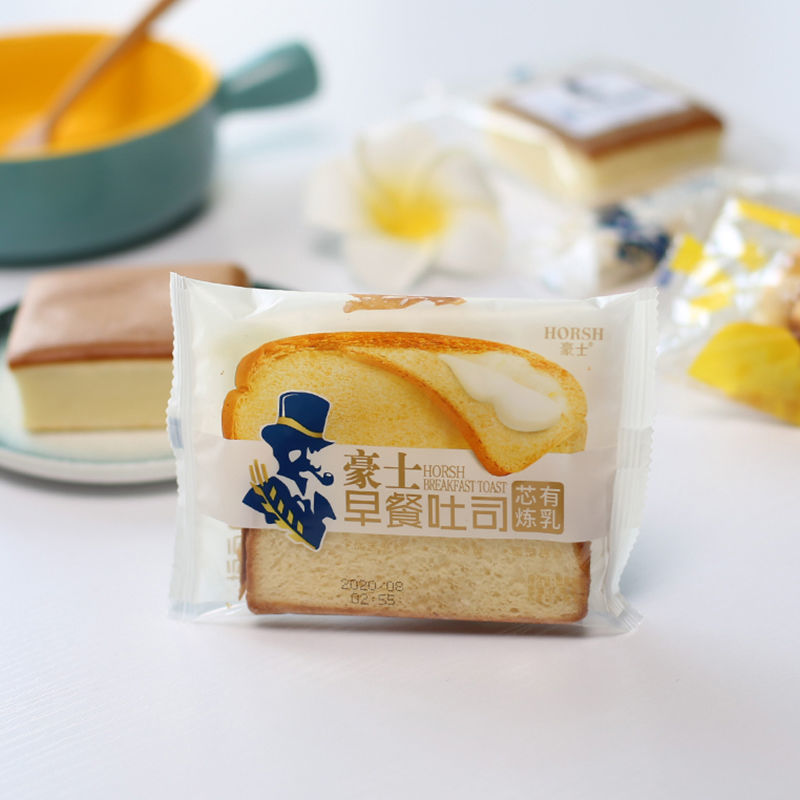 豪士蛋皮吐司面包营养早餐吐司小小面包红豆吐司蛋糕点心小吃 豪士蛋
