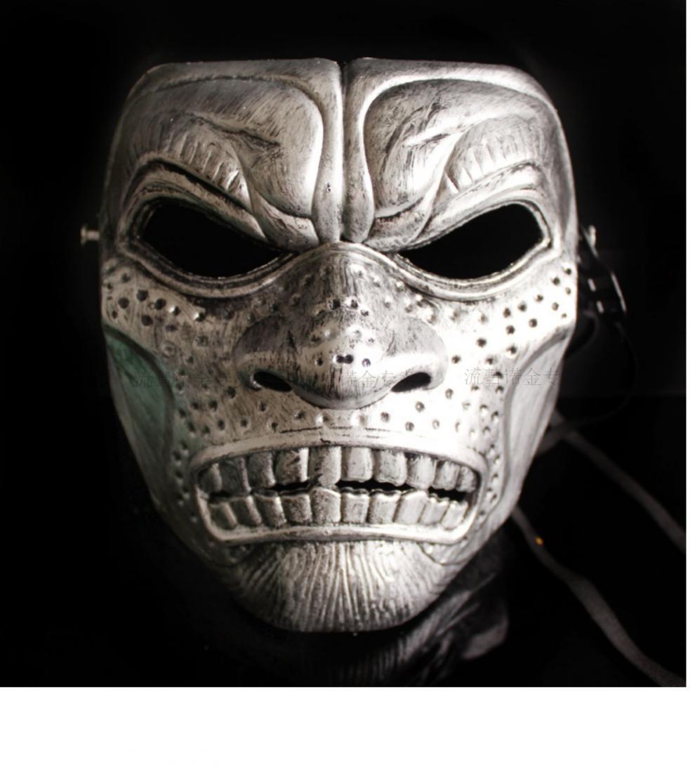 恐怖分子面罩 万圣节恐怖面具骷髅头斯巴达僵尸cs野战面罩吸血鬼杀人