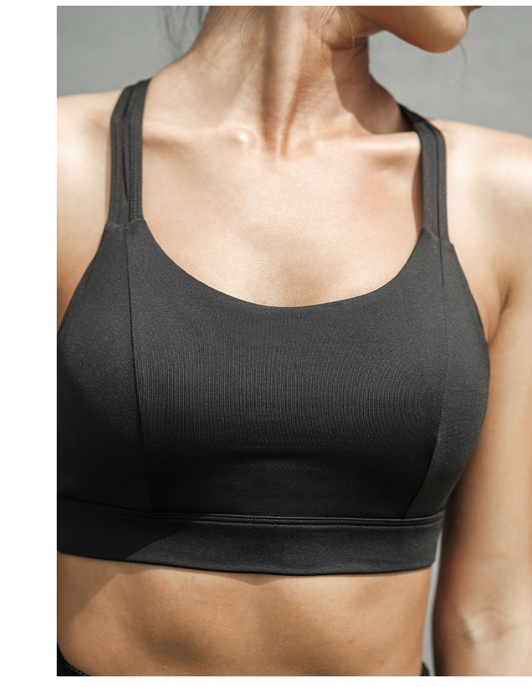 lanikar高强度运动内衣女跑步防震防下垂收副乳文胸健身瑜伽背心b0097