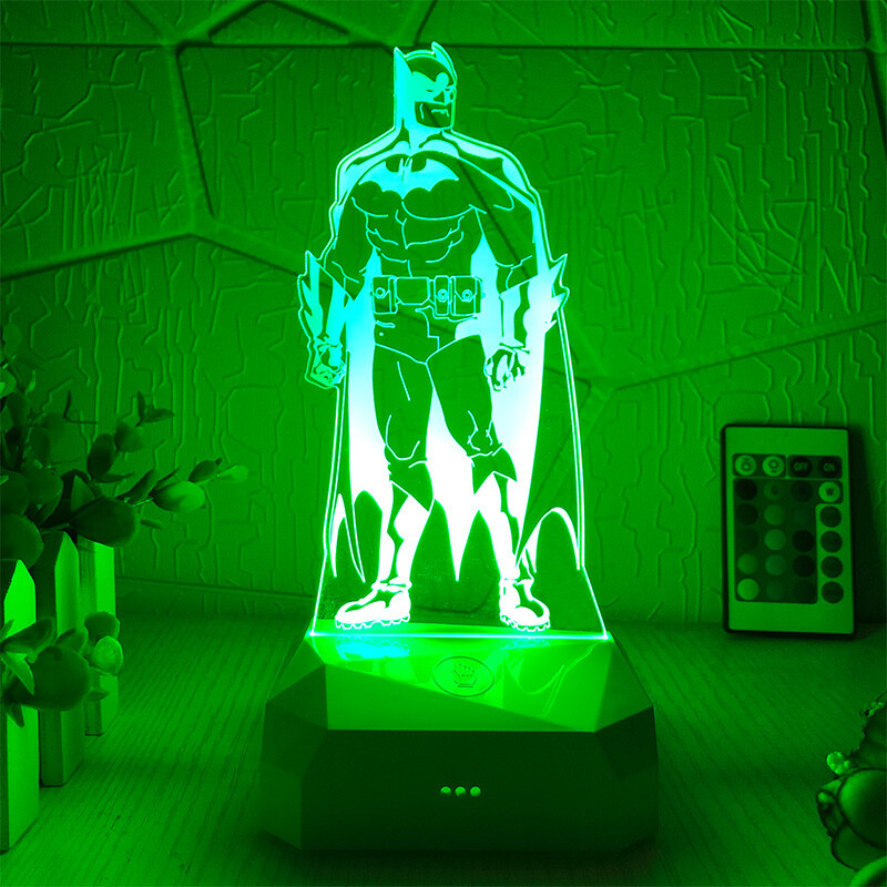 挚钻精品dc周边蝙蝠侠模型灯batman动漫周边创意玩具摆件dc正义联盟