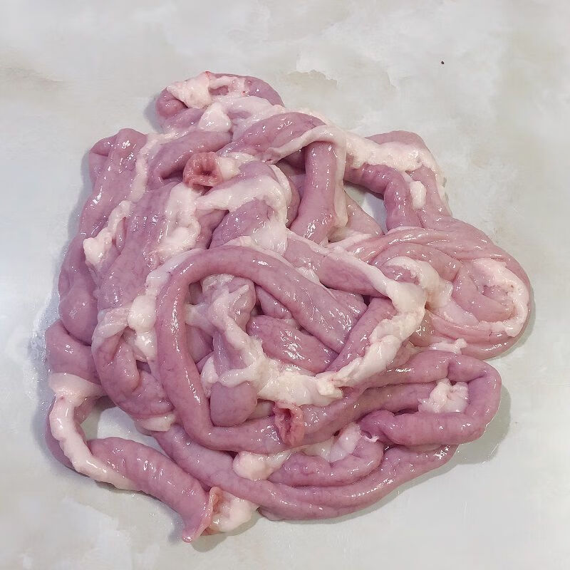 新鲜猪粉肠阿豪人家猪天天新鲜人家猪土货带油猪粉肠猪小肠苦肠发省外