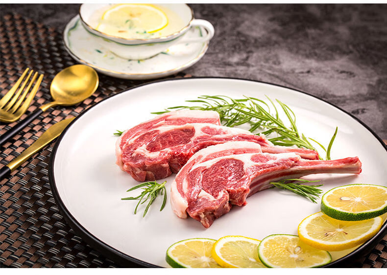 阿牧特鲜工法式羊排烧烤组合bbq内蒙羊排战斧羊排鲜工法式羊排150g8盒