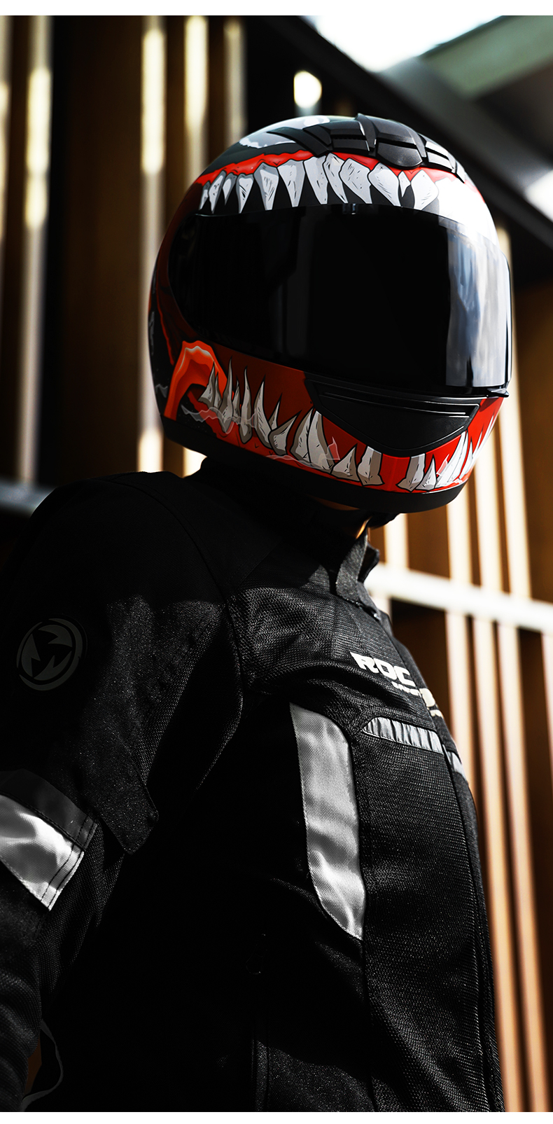 agv毒液头盔2代男摩托车全盔电动机车女四季通用醒狮武士鲨鱼安全帽