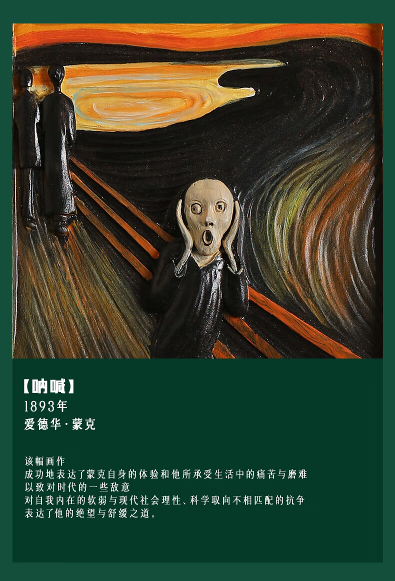 油画diy名画立体浮雕画数字油画diy填充儿童手绘油彩画客厅梵高装饰画