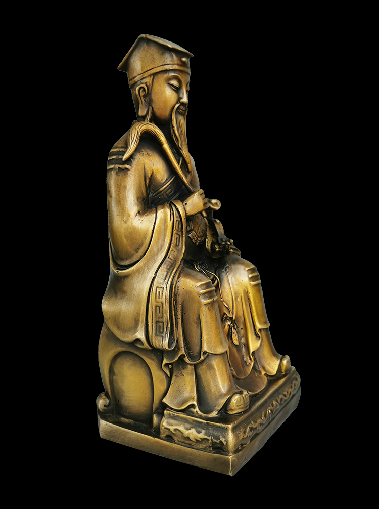 八仙吕洞宾神像 八仙吕洞宾神像纯阳真人纯阳子吕祖铜像道教祖师铜像