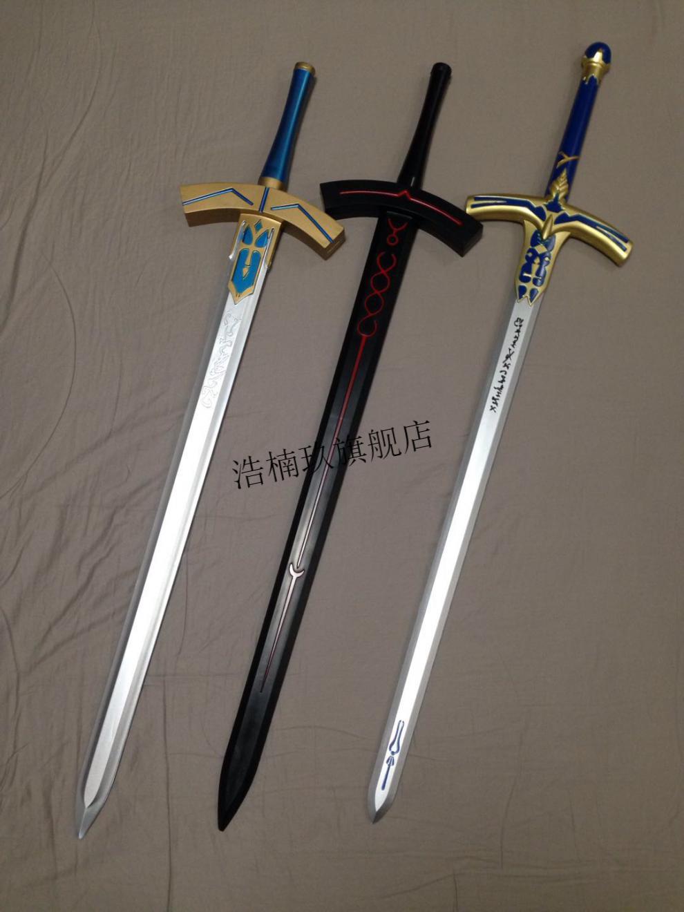 咖喱棒 fate saber excalibur 誓约胜利之剑黑化圣剑石中剑咖喱棒cos