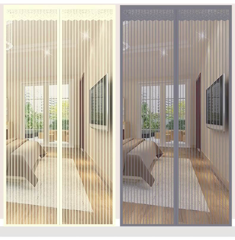 门口防蚊纱帘门帘防蚊磁铁对吸钢丝网门口纱帘通风门帐门帘子半隐私纱