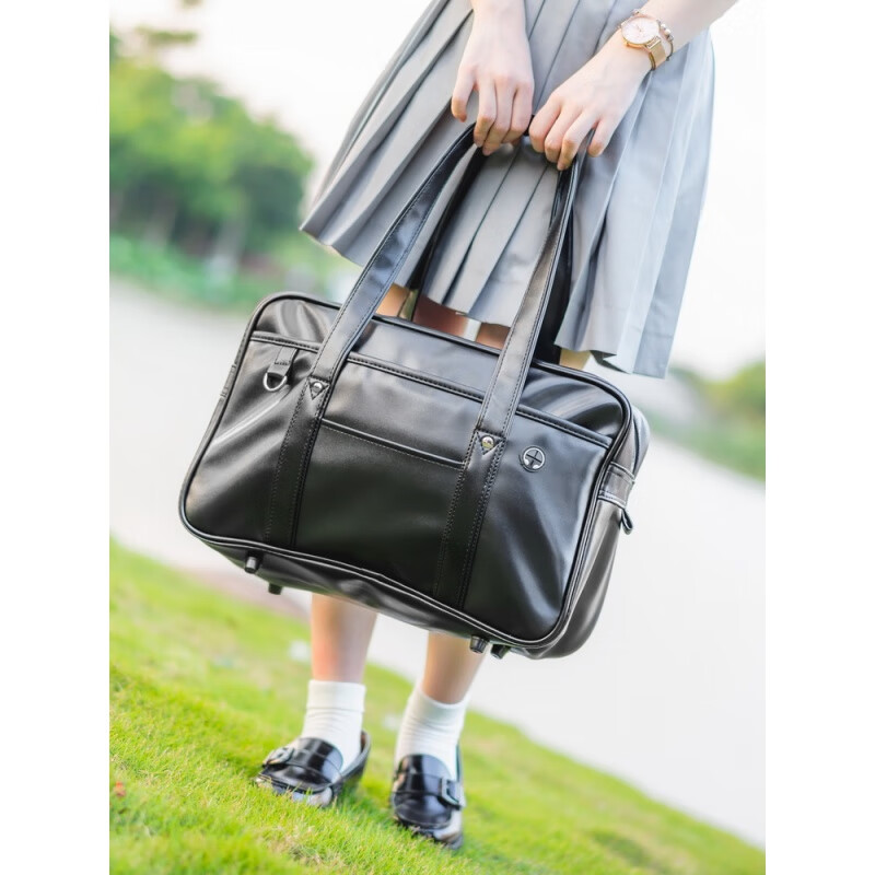 日本正统jk制服包 二次元系学生通勤包 动漫周边pu皮革手提书包 pu