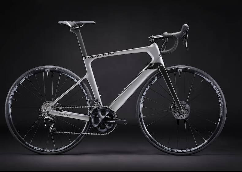 公路车碳纤维闪电公路自行车碳纤维车架弯把专业破风赛整车21款灰黑l