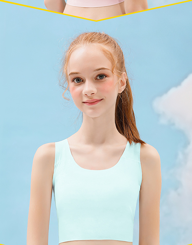 小学生发育期内衣10岁女大童内穿小背心12女生吊带少女文胸夏季薄