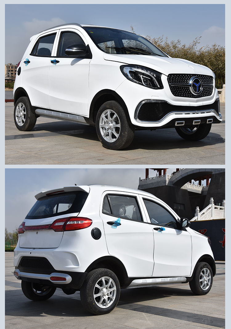 新款电动四轮成人油电两用全封闭家用铁壳车爬坡载重王吉普越野车定金