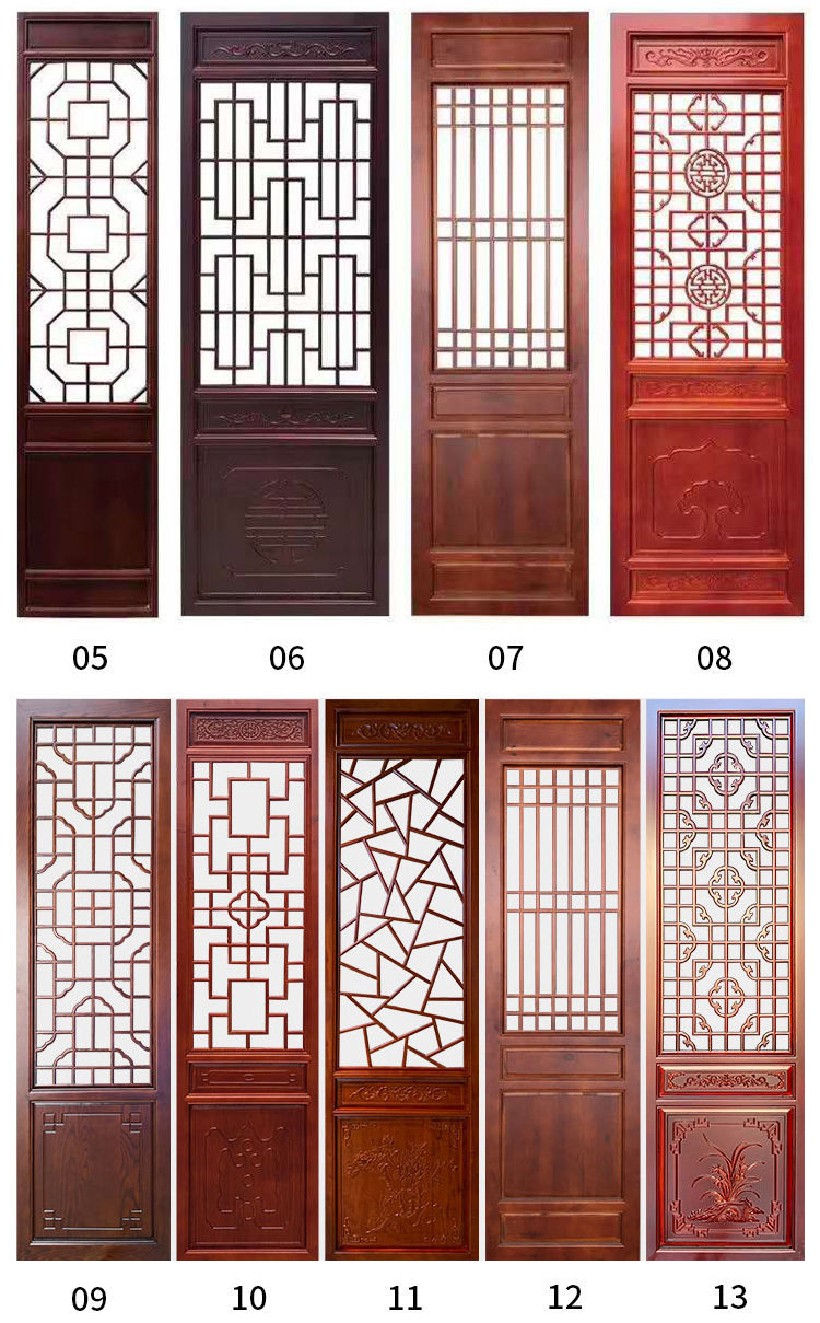 东阳木雕仿古花格门窗复古新中式实木花窗现货吊顶镂空雕刻现货现货门