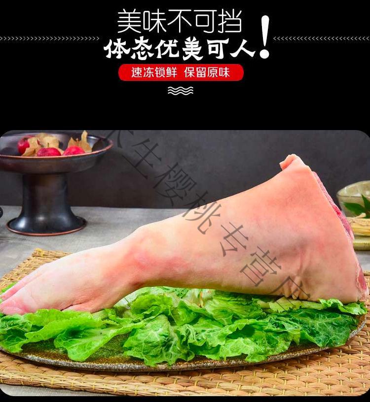 新鲜猪前腿整只35斤左右带筋猪脚带猪肘子猪蹄髈生鲜冷冻腊猪腿2只