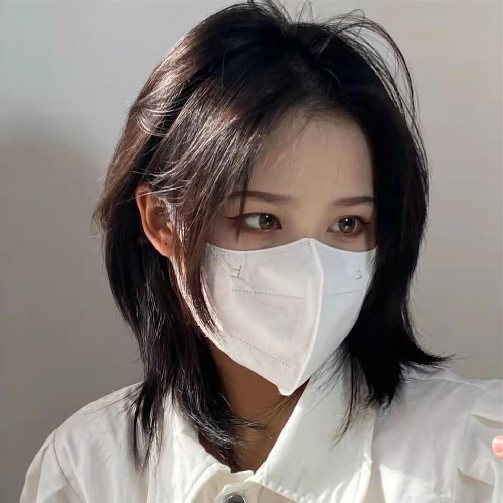 狼尾鲻鱼头假发假发男女鲻鱼头帅气网红短发超a武士头