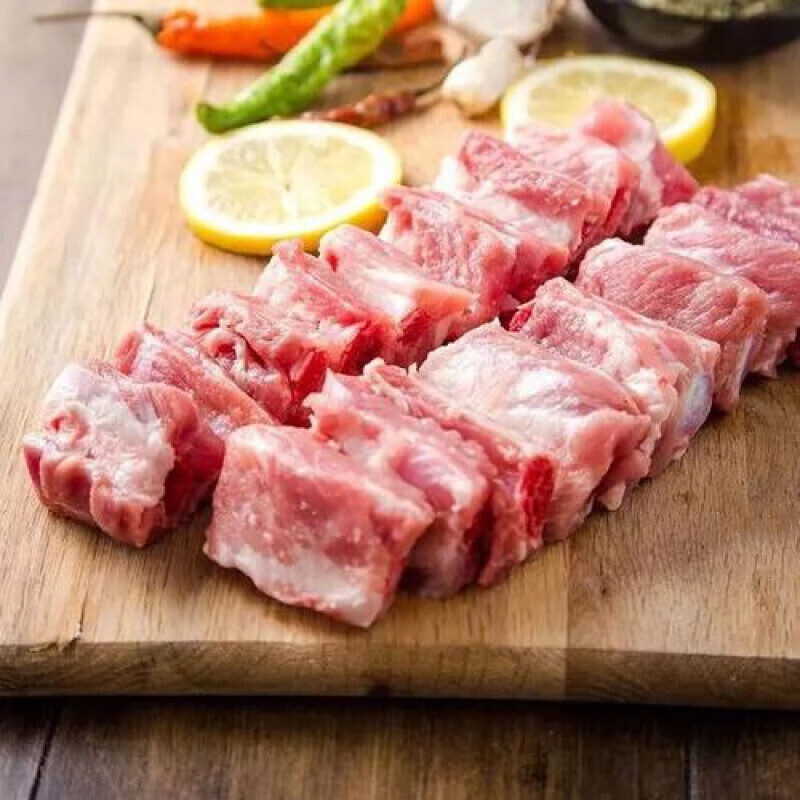 生鲜猪肋排段猪排骨冰冻排骨块新鲜可做糖醋蒜香红烧3斤猪全中排排段