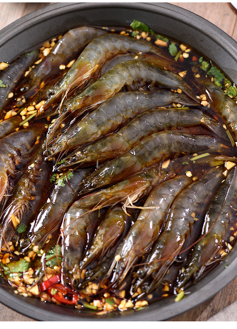 潮汕生腌 海鲜生腌海虾生呛大虾罐装顺丰网红生腌即食鲜活 生腌海虾