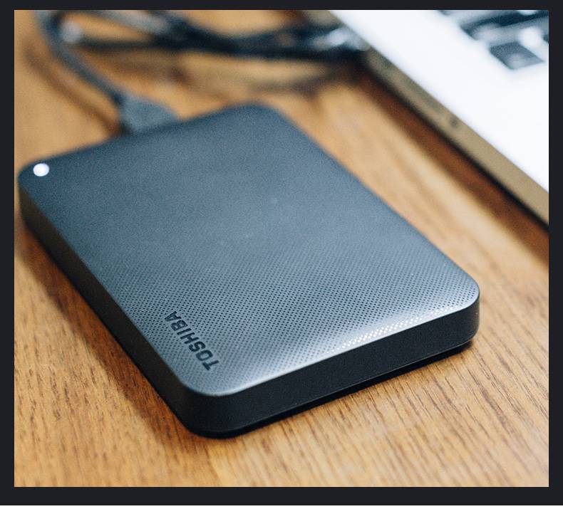 东芝移动硬盘1t新小黑a3兼容苹果macusb30高速1tb薄手机外接电音黑色