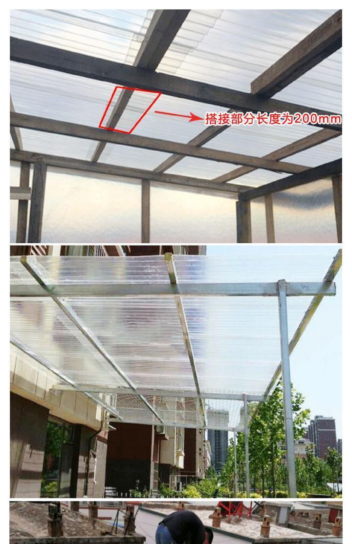 boussacfrp透明瓦房屋阳台顶面雨棚采光瓦树脂玻璃钢材质彩钢配套亮