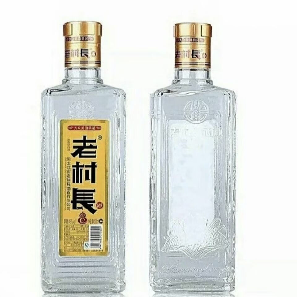 老村长纯粮酒 6瓶装老村长白酒富贵浓香型45度450ml东北粮食酒纯粮酒