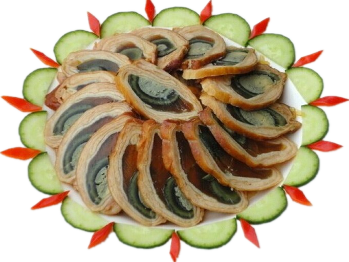 福建皮蛋卷鸭皮卷福建厦门闽南特产酒店冷盘私房菜凉菜