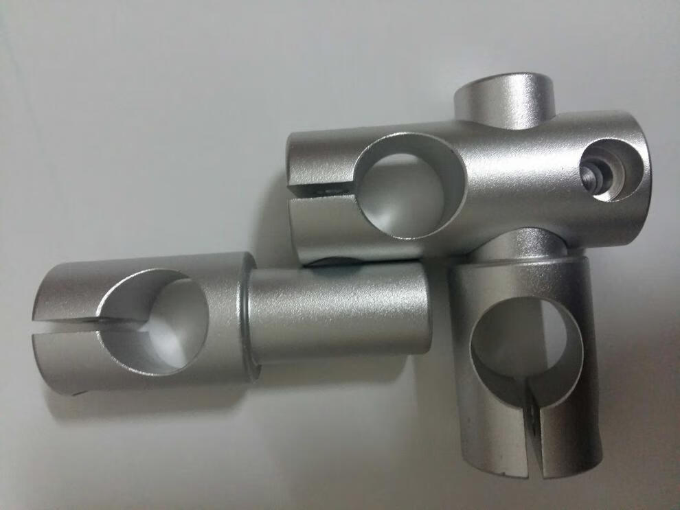 光轴不锈钢管十字型固定夹连接块连接件360度旋转调节 万向节圆管