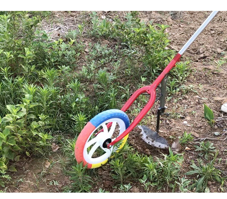 翻土机开沟机小型开荒农机手推耘锄种地神器人工手拉犁 开沟版【图片