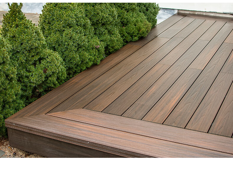 新型塑木地板塑木地板户外防腐木地板露台阳台自铺设共挤室外庭院花园