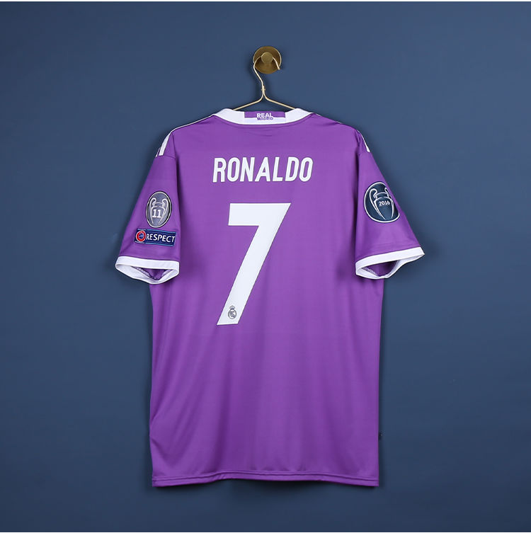 诉策【官方旗舰店】 1617皇马球衣7号c罗10莫德里奇客场欧冠决赛纪念