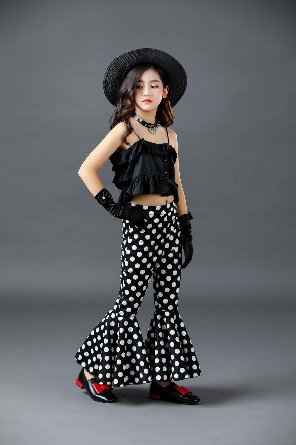 【旗舰自营】女童模特t台走秀礼服高端儿童小孩子子时装国潮森林六一