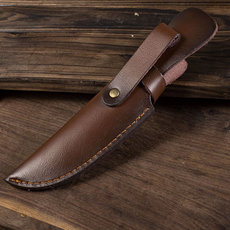 内蒙手工小刀锻打扒肉复古刀水果刀户外小刀440c内蒙古烛直刀小刀含尼