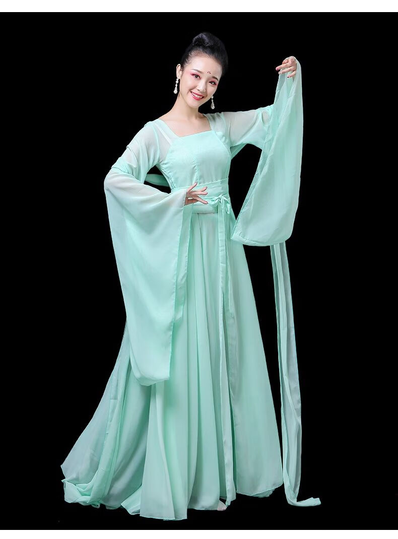 【森核】古典舞演出服女飘逸雪纺中国风古装汉服大鱼海棠舞蹈服装成人