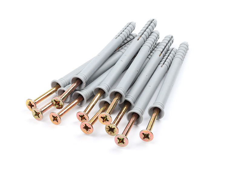 打入式塑料膨胀管加长膨胀螺丝5mm6mm8mm10mm涨塞胀管膨胀钉 680 50套