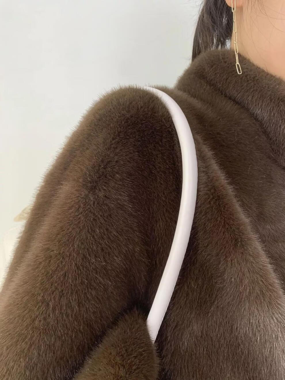 秋冬时尚雪兰貂大衣女立领休闲中长款年轻款水貂皮草外套国潮联名女装