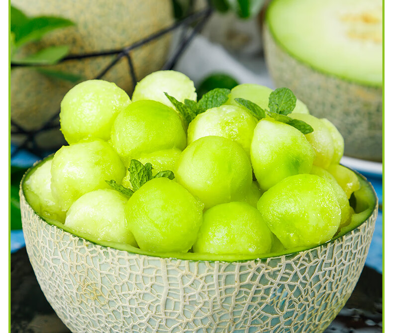 海南网纹哈密瓜玫珑网纹瓜当季新鲜水果顺丰京咚新鲜到家精美礼盒装现