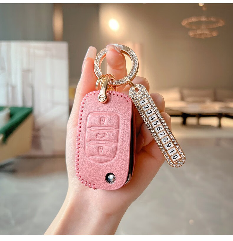 ev钥匙套plus凯捷s3征途730征程nanoev车用包扣a款粉色包号码牌五菱